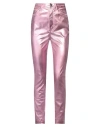 Dolce & Gabbana Woman Pants Pink Size 8 Cotton, Elastane In Pink