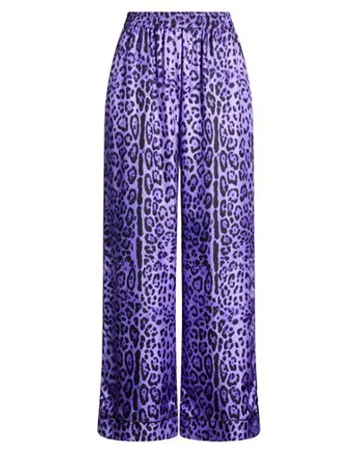 Dolce & Gabbana Woman Pants Purple Size 10 Silk