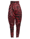 Dolce & Gabbana Woman Pants Red Size 2 Cotton, Elastane In Multi