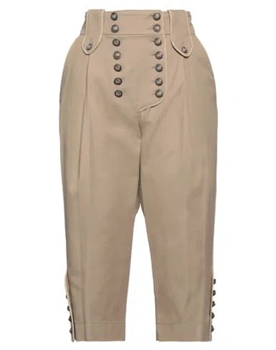 Dolce & Gabbana Woman Pants Sand Size 0 Cotton, Elastane In Beige