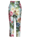 Dolce & Gabbana Woman Pants Sky Blue Size 8 Silk, Polyester In Blue