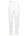 Dolce & Gabbana Cotton-blend Brocade Slim Pants In White
