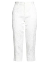 Dolce & Gabbana Woman Pants White Size 12 Cotton, Viscose, Elastane In White