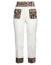 Dolce & Gabbana Woman Pants White Size 4 Cotton, Silk, Viscose, Elastane In White