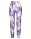 Dolce & Gabbana Floral-print Silk-blend Twill Slim-leg Pants In White