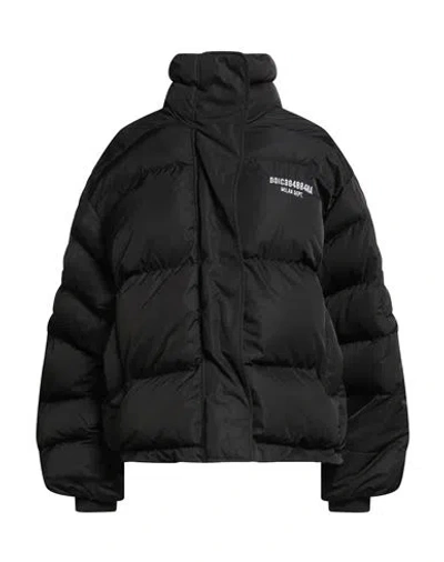 DOLCE & GABBANA DOLCE & GABBANA WOMAN PUFFER BLACK SIZE L POLYESTER, POLYAMIDE, ELASTANE