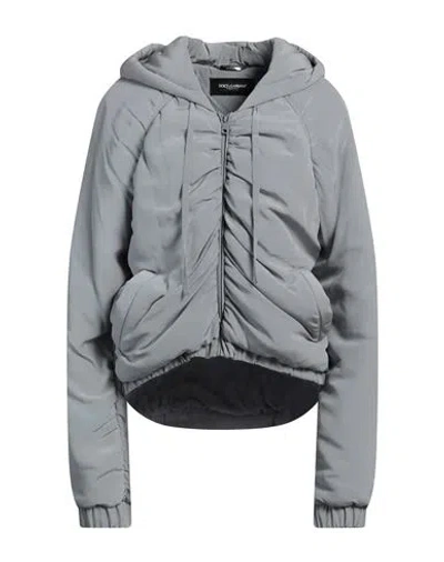 Dolce & Gabbana Woman Puffer Grey Size L Silk