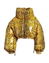 Dolce & Gabbana Woman Puffer Yellow Size L Polyurethane, Polyamide In Yellow