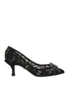 Dolce & Gabbana Bellucci 90 Crystal-embellished Pumps In Taormina Lace In Blue