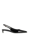 Dolce & Gabbana Patent Leather Cardinale Slingbacks In Black