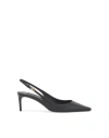 Dolce & Gabbana Tortoiseshell-print Patent Leather Slingbacks In Black