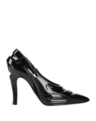 Dolce & Gabbana Woman Pumps Black Size 8.5 Polyurethane, Calfskin