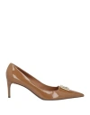 Dolce & Gabbana Woman Pumps Camel Size 5.5 Leather In Beige
