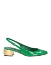 Dolce & Gabbana Woman Pumps Green Size 5 Calfskin