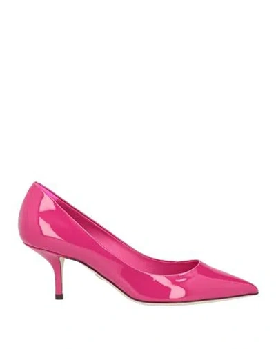Dolce & Gabbana Woman Pumps Magenta Size 5 Calfskin