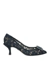 Dolce & Gabbana Woman Pumps Midnight Blue Size 5 Textile Fibers