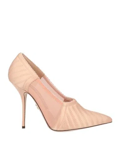 Dolce & Gabbana Woman Pumps Pink Size 7.5 Textile Fibers