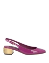 Dolce & Gabbana Purple Leather Di Calfskin Pump