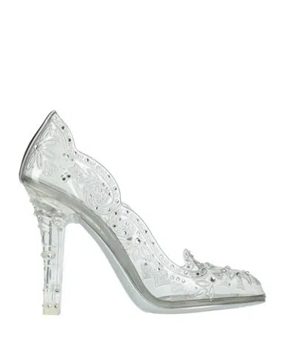 Dolce & Gabbana Woman Pumps Transparent Size 7.5 Pvc - Polyvinyl Chloride, Calfskin