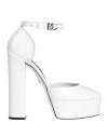 Dolce & Gabbana Woman Pumps White Size 8 Calfskin