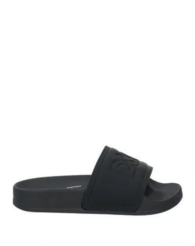 Dolce & Gabbana Babies'  Toddler Girl Sandals Black Size 10c Calfskin