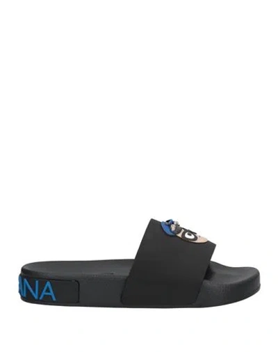 Dolce & Gabbana Woman Sandals Black Size 5.5 Calfskin