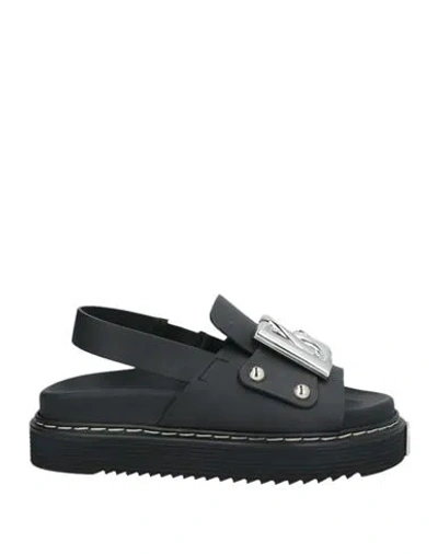 Dolce & Gabbana Woman Sandals Black Size 4 Calfskin