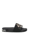 Dolce & Gabbana Woman Sandals Black Size 4 Leather In Black