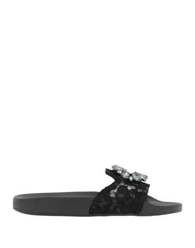 Dolce & Gabbana Sandals In Black
