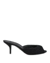 Dolce & Gabbana Cotton Women's Sandal In Black