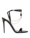 Dolce & Gabbana Women Patent Leather Heeled Sandals In Black