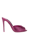 Dolce & Gabbana Crystal-embellished Satin Sandals In Red