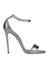 Dolce & Gabbana Woman Sandals Lead Size 10.5 Lambskin In Grey