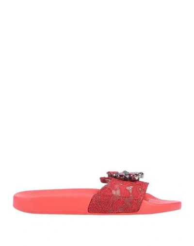 Dolce & Gabbana Sandals In Red