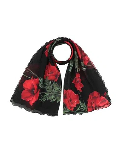 Dolce & Gabbana Woman Scarf Black Size - Polyamide
