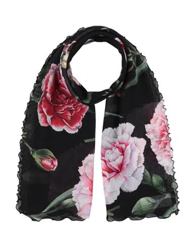 Dolce & Gabbana Woman Scarf Black Size S Polyamide