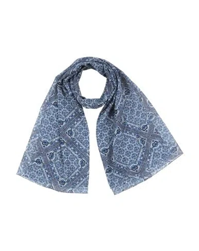 Dolce & Gabbana Woman Scarf Blue Size - Silk, Elastane