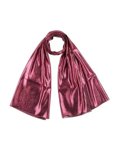 Dolce & Gabbana Woman Scarf Fuchsia Size - Silk, Polyester In Brown
