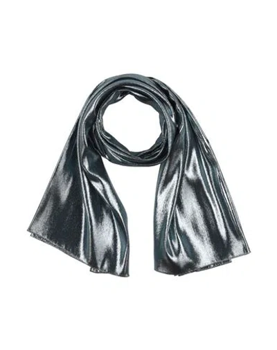 Dolce & Gabbana Woman Scarf Turquoise Size - Silk, Metallic Polyester In Neutral