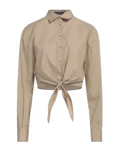 Dolce & Gabbana Woman Shirt Beige Size 6 Cotton