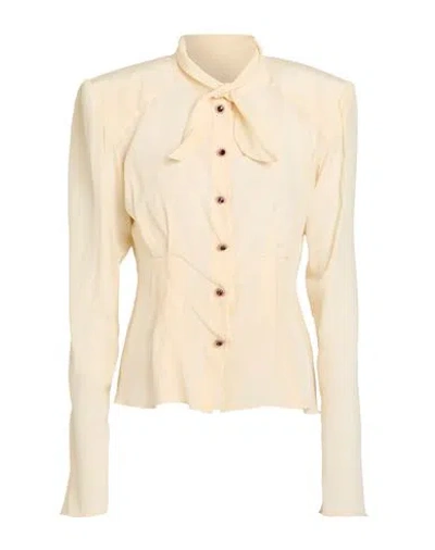 Dolce & Gabbana Woman Shirt Beige Size 10 Silk