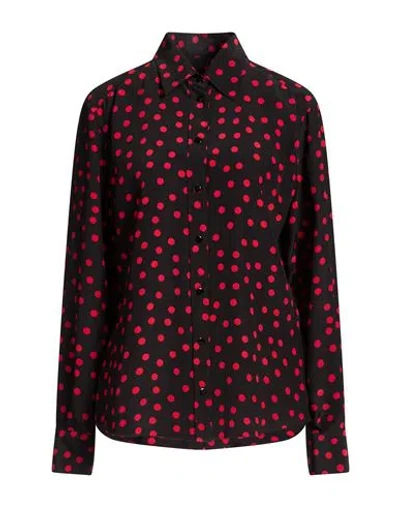 Dolce & Gabbana Woman Shirt Black Size 10 Silk In Red