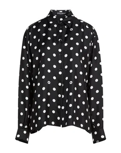 Dolce & Gabbana Woman Shirt Black Size 8 Silk