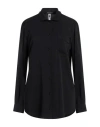 Dolce & Gabbana Woman Shirt Black Size M Silk, Elastane In Black