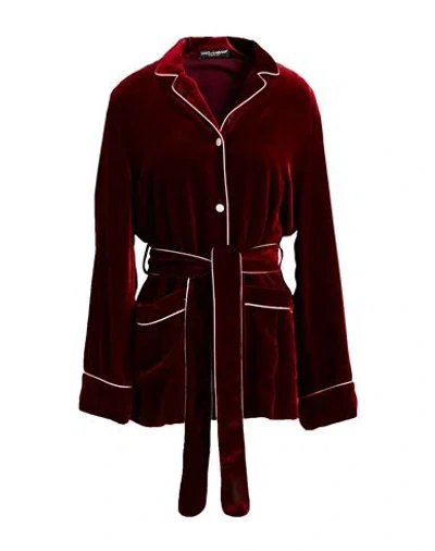 Dolce & Gabbana Woman Shirt Burgundy Size 2 Viscose, Silk In Red
