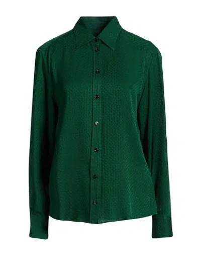 Dolce & Gabbana Woman Shirt Dark Green Size 10 Silk