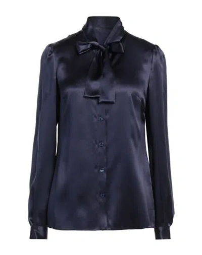 Dolce & Gabbana Woman Shirt Dark Purple Size 6 Silk