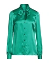 Dolce & Gabbana Woman Shirt Emerald Green Size 6 Silk