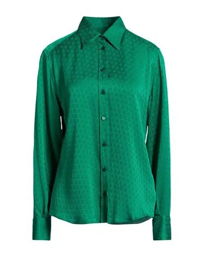 Dolce & Gabbana Woman Shirt Emerald Green Size 8 Silk