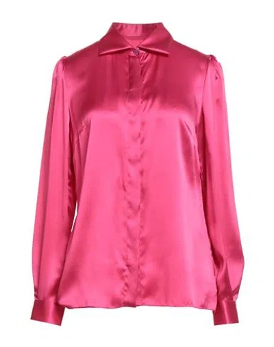 Dolce & Gabbana Woman Shirt Fuchsia Size 8 Silk In Pink